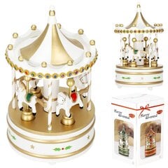 Ziemassvētku mūzikas kastīte karuselis cena un informācija | Ziemassvētku dekorācijas | 220.lv