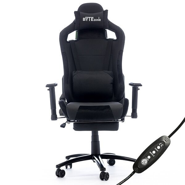 Masāžas spēļu krēsls ByteZone Bullet Gaming Chair, melns cena un informācija | Biroja krēsli | 220.lv