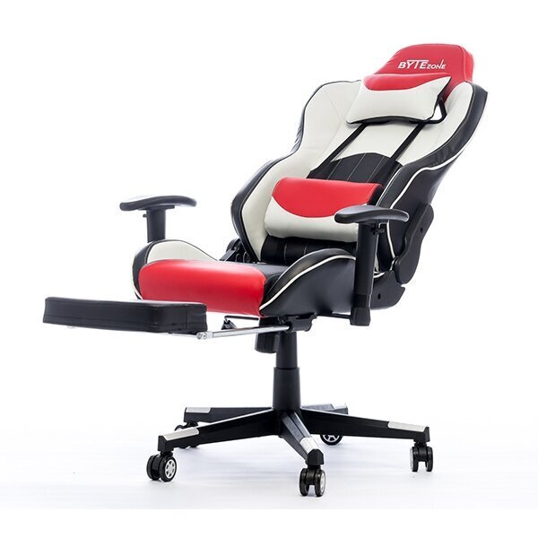 Masāžas spēļu krēsls ByteZone Dolce Gaming Chair, melnsarkans цена и информация | Biroja krēsli | 220.lv
