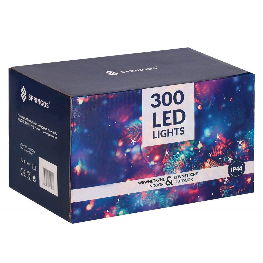Ziemassvētku lampiņas 300led cena un informācija | Ziemassvētku lampiņas, LED virtenes | 220.lv
