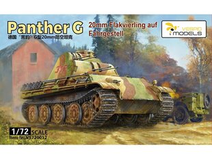 VESPID MODELS - Panther G 20mm Flakvierling auf Fahrgestell, 1/72, 720012 cena un informācija | Konstruktori | 220.lv