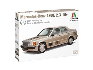 Italeri - Mercedes Benz 190E 2.3 16v, 1/24, 3624 cena un informācija | Konstruktori | 220.lv