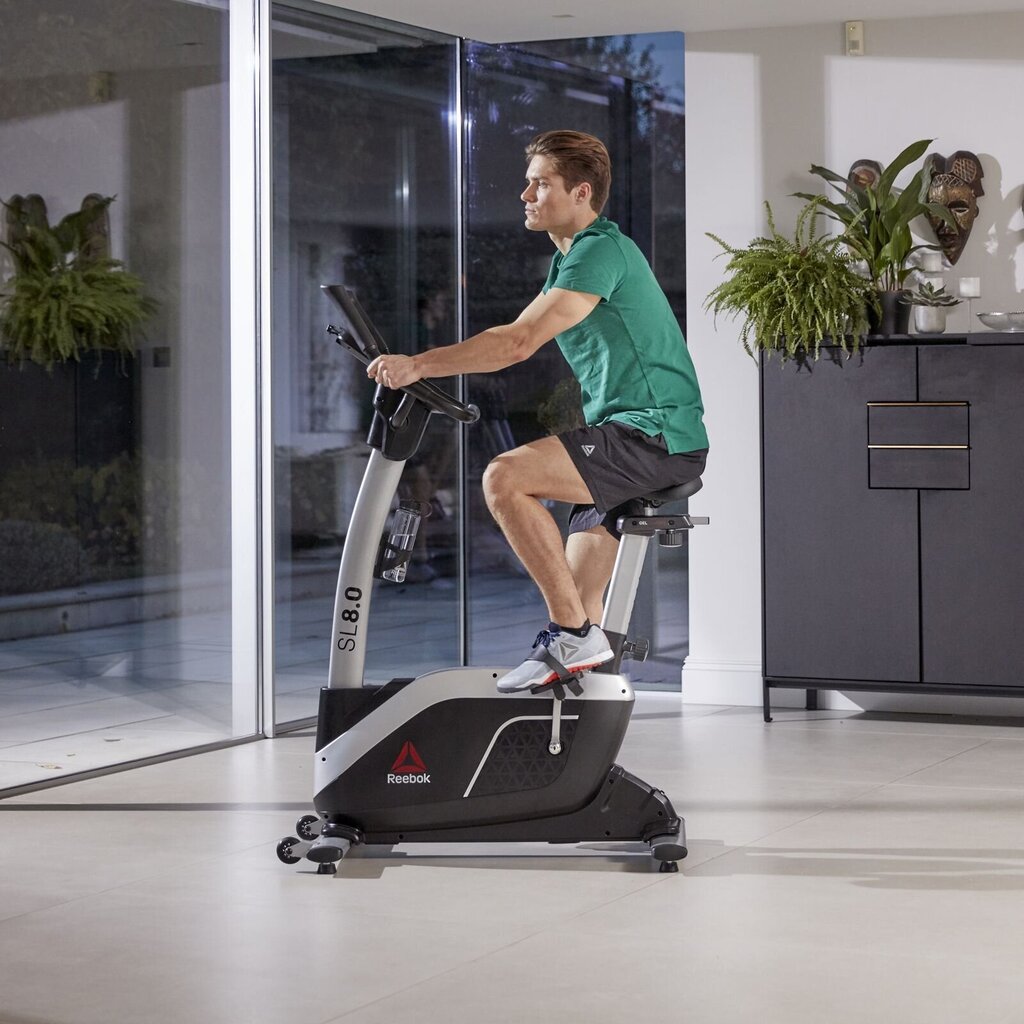 Velotrenažieris Reebok SL8.0 +Bluetooth (līdz 130 kg, spararats 7 kg) cena un informācija | Velotrenažieri | 220.lv