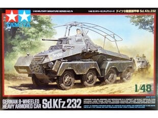 Tamiya - German 8-Wheeled Heavy Armored Car Sd.Kfz.232, 1/48, 32574 cena un informācija | Konstruktori | 220.lv