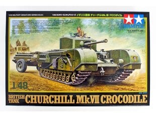 Tamiya - British Tank Churchill Mk. VII Crocodile, 1/48, 32594 cena un informācija | Konstruktori | 220.lv