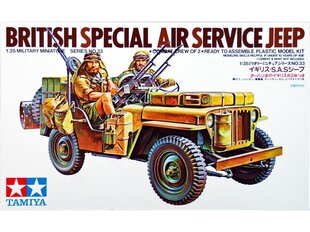 Сборная модель Tamiya - British Special Air Service Jeep, 1/35, 35033 цена и информация | Конструкторы и кубики | 220.lv