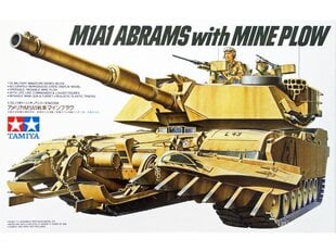 Tamiya - U.S. M1A1 Abrams with Mine Plow, 1/35, 35158 cena un informācija | Konstruktori | 220.lv