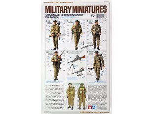 Tamiya - British Infantry On Patrol, 1/35, 35223 цена и информация | Конструкторы и кубики | 220.lv