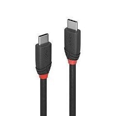 Кабель Lindy USB3.2 C-C 36905, 0.5 м, черный цена и информация | Кабели для телефонов | 220.lv