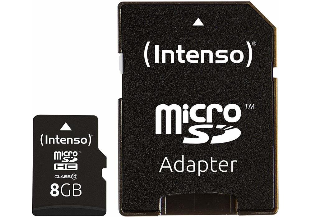 Intenso Micro SDHC 8GB 3413460 cena un informācija | Atmiņas kartes mobilajiem telefoniem | 220.lv