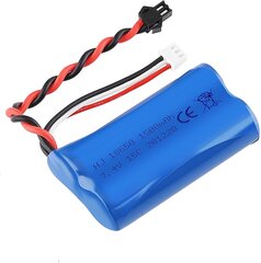 1 gab. 1500mAh 7.4V 2S Lipo akumulators U12A S033G Q1 H101 ar SM-2P savienotāju Rc rotaļlietām, laivām, automašīnām un droniem цена и информация | Smart устройства и аксессуары | 220.lv