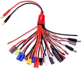 19-в-1 Banana Plug Rc Lipo Charger Adapter Cable цена и информация | Smart устройства и аксессуары | 220.lv