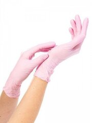 Нитриловые перчатки 100 шт. - розовый цена и информация | Рабочие перчатки | 220.lv
