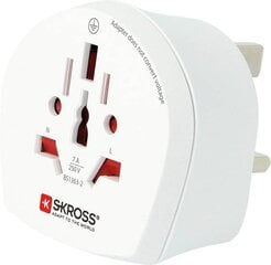 Adapteris UK spraudnis - universāls ligzda 230V 7A SKROSS cena un informācija | Elektrības slēdži, rozetes | 220.lv