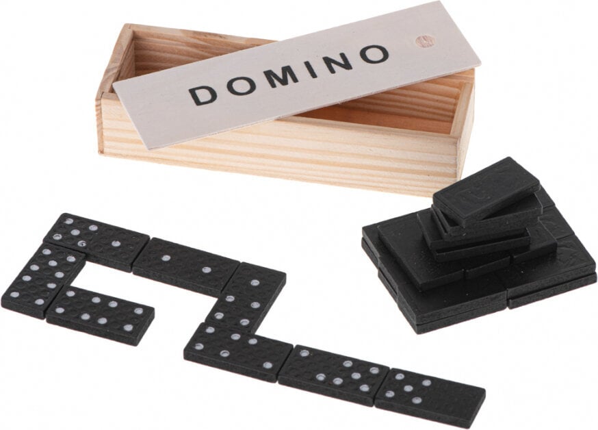 Domino koka klucīši ģimenes spēle + kaste cena un informācija | Galda spēles | 220.lv