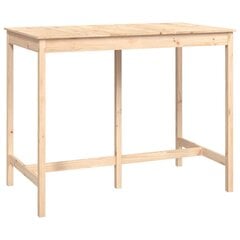 Bāra galds vidaXL (140x80x110 cm), brūns цена и информация | Кухонные и обеденные столы | 220.lv