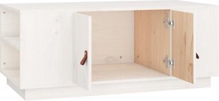 Kafijas galdiņš vidaXL (100x55x35 cm), balts cena un informācija | Žurnālgaldiņi | 220.lv