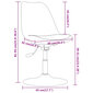 Grozāmi virtuves krēsli vidaXL, 6 gab., violets cena un informācija | Virtuves un ēdamistabas krēsli | 220.lv