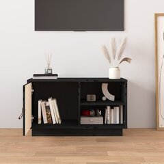 TV skapītis vidaXL (74x35x44 cm), melns цена и информация | Тумбы под телевизор | 220.lv