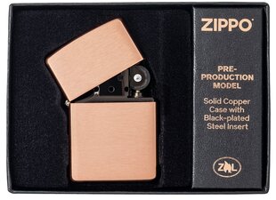Zippo šķiltavas 48107 Solid Copper cena un informācija | Šķiltavas un aksesuāri | 220.lv