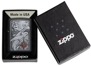 Zippo šķiltavas 48120 Ship Shark Emblem Design cena un informācija | Šķiltavas un aksesuāri | 220.lv