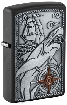 Зажигалка Zippo 48120 Ship Shark Emblem Design цена и информация | Зажигалки и аксессуары | 220.lv