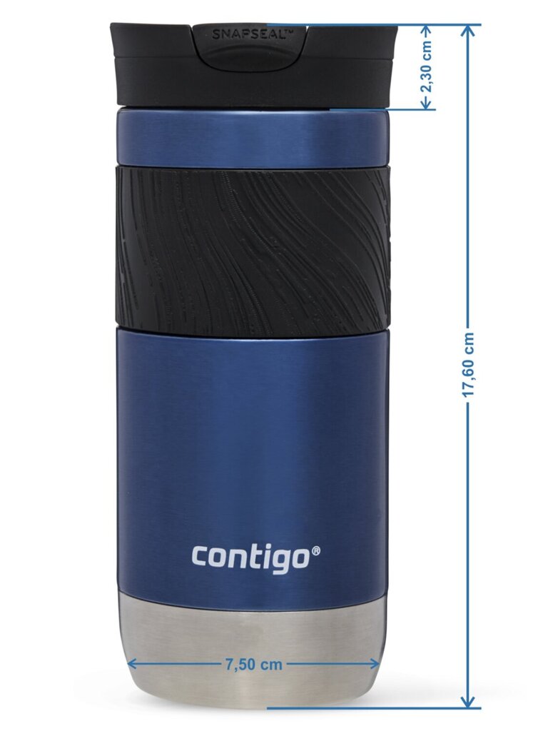 Termiskā krūze Contigo BYRON 2.0 470ml, BLUE CORN, 2174606 цена и информация | Termosi, termokrūzes | 220.lv