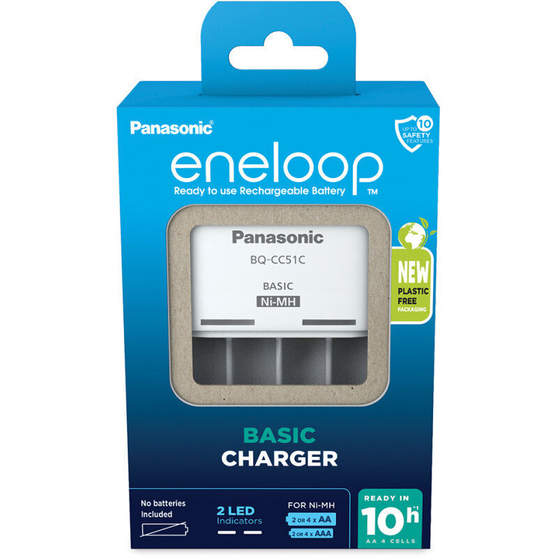 Panasonic eneloop battery charger BQ-CC51 cena un informācija | Akumulatori, lādētāji un piederumi | 220.lv