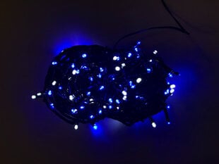 Ёлочная гирлянда 200LED/16 м + 1.5м, синий / холодный белый + холодный белый Flash (206) 6831 цена и информация | Гирлянды | 220.lv