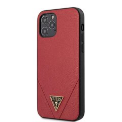 Guess Saffiano V piemērots iPhone 12 / iPhone 12 Pro, sarkans цена и информация | Чехлы для телефонов | 220.lv