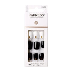 Искусственные ногти imPress Nails Midnight Drive, 30 шт. цена и информация | Средства для маникюра и педикюра | 220.lv