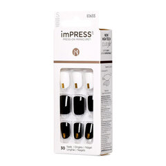 Искусственные ногти imPress Nails Midnight Drive, 30 шт. цена и информация | Средства для маникюра и педикюра | 220.lv