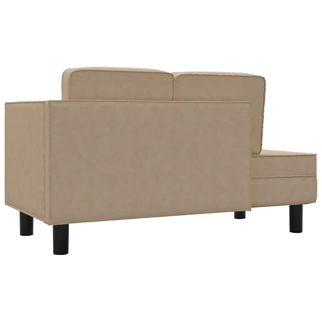 Atpūtas dīvāns ar spilveniem, kapučīno krāsā cena un informācija | Dīvāni | 220.lv