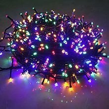 Elektriskā vītne 1000 LED - krāsainas- цена и информация | Ziemassvētku lampiņas, LED virtenes | 220.lv