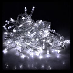 Elektriskā vītne 100 LED (balta) cena un informācija | Ziemassvētku lampiņas, LED virtenes | 220.lv