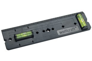 Lineāls ar līmeņrādi rozetēm WOLFCRAFT цена и информация | Механические инструменты | 220.lv