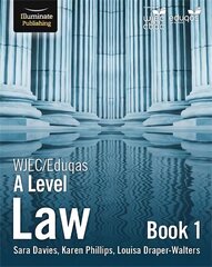 WJEC/Eduqas Law for A Level: Book 1 cena un informācija | Ekonomikas grāmatas | 220.lv