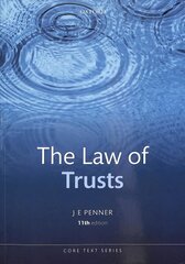 Law of Trusts 11th Revised edition cena un informācija | Ekonomikas grāmatas | 220.lv