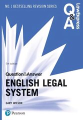 Law Express Question and Answer: English Legal System 5th edition cena un informācija | Ekonomikas grāmatas | 220.lv