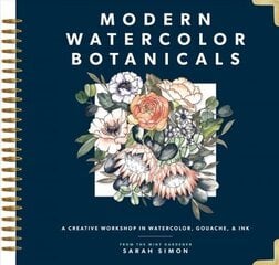 Modern Watercolor Botanicals: A Creative Workshop in Watercolor, Gouache, & Ink cena un informācija | Mākslas grāmatas | 220.lv