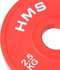 Олимпийский вес HMS CBRS25, 2 x 2.5 кг цена и информация | Гантели, гири, штанги | 220.lv