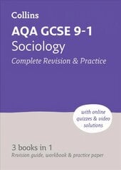 AQA GCSE 9-1 Sociology All-in-One Complete Revision and Practice: Ideal for Home Learning, 2023 and 2024 Exams 2nd Revised edition цена и информация | Книги для подростков  | 220.lv