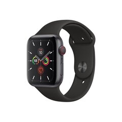 Apple Watch Series 5 44mm Space Gray Aluminum/Black Sport Band (Atjaunots, stāvoklis kā jauns) cena un informācija | Viedpulksteņi (smartwatch) | 220.lv