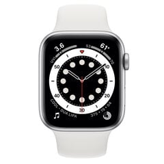 Apple Watch Series 6 44mm Silver Aluminum (Atjaunots A) cena un informācija | Viedpulksteņi (smartwatch) | 220.lv