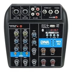 DJ пульт DNA MIX 4U USB MP3 Bluetooth, аналоговый, 4 канала цена и информация | DJ пульты | 220.lv