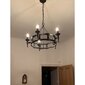 Piekaramā lampa Elstead Lighting Saxon SAX5-BLK-SIL cena un informācija | Piekaramās lampas | 220.lv