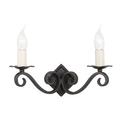 Sienas lampa Elstead Lighting Rectory RY2A-BLACK cena un informācija | Sienas lampas | 220.lv