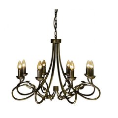 Piekaramā lampa Elstead Lighting Olivia OV8-BLK-GOLD cena un informācija | Piekaramās lampas | 220.lv