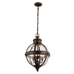 Подвесной светильник Elstead Lighting Adams FE-ADAMS-3P-BRZ цена и информация | Настенный/подвесной светильник Eye Spot 11 BL, чёрный | 220.lv