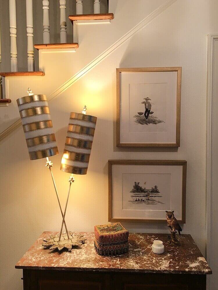 Galda lampa Elstead Lighting Nettle luxe FB-NETTLELUX-G-TL цена и информация | Galda lampas | 220.lv